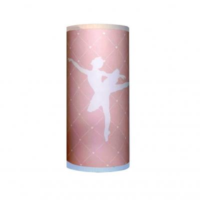 Lampe de chevet fille, thème danse, tons rose et blanc.