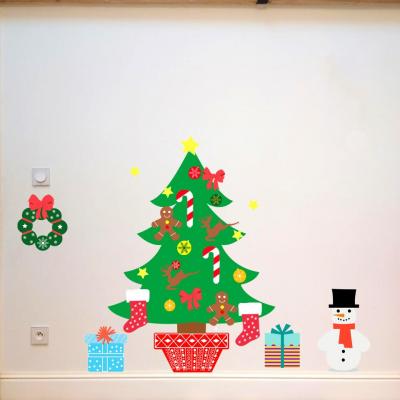 Stickers, décoration murale, thème Sapin de Noël à décorer.